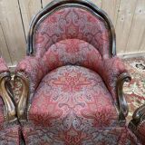 Suite de 4 fauteuils crapaud époque Napoléon III