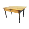 Table pine two-tone black and honey