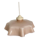 Suspension en opaline rose vintage