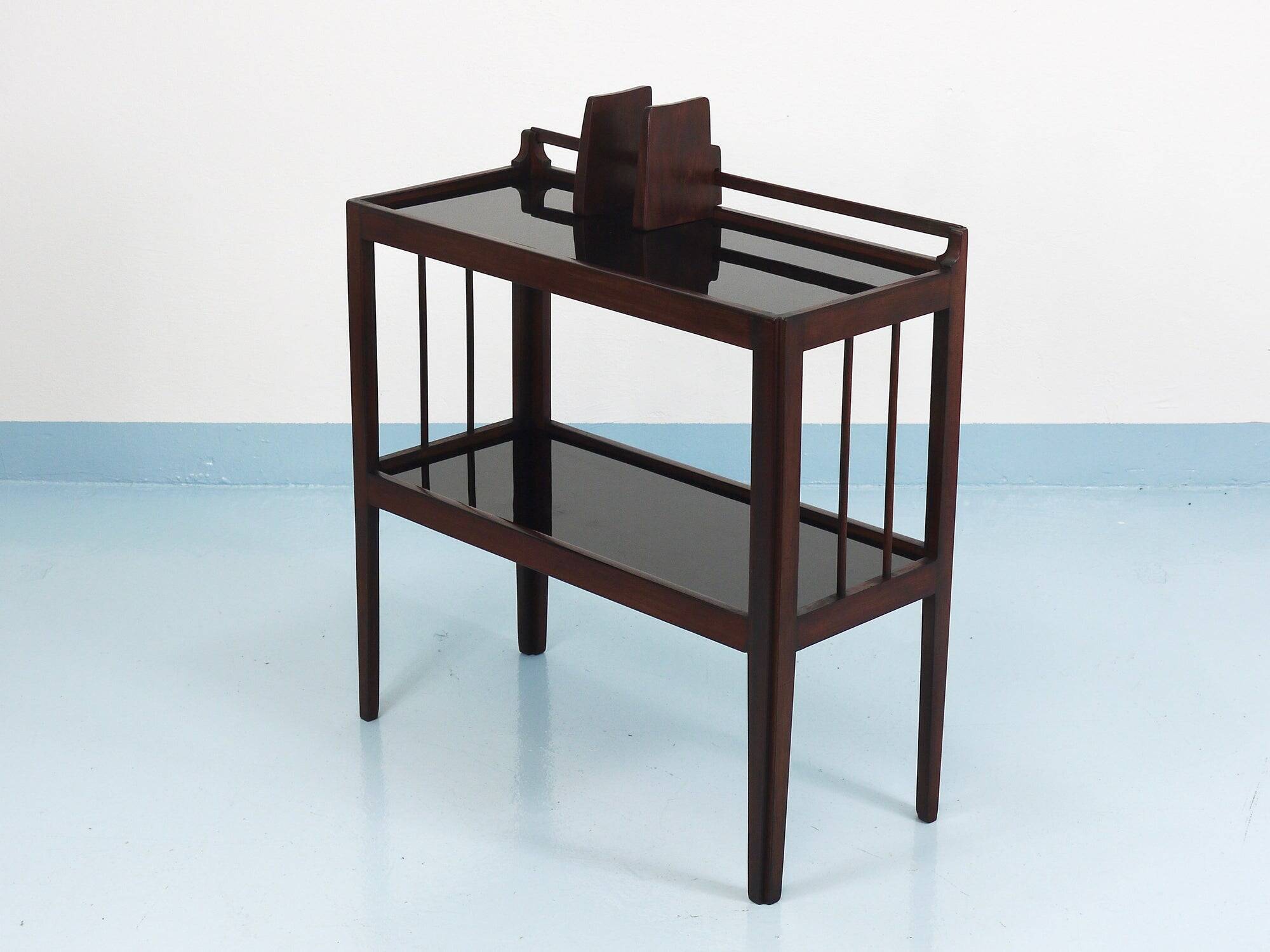 Hagenauer Jirasek unique side table, book shelf, Vienna, 1940s