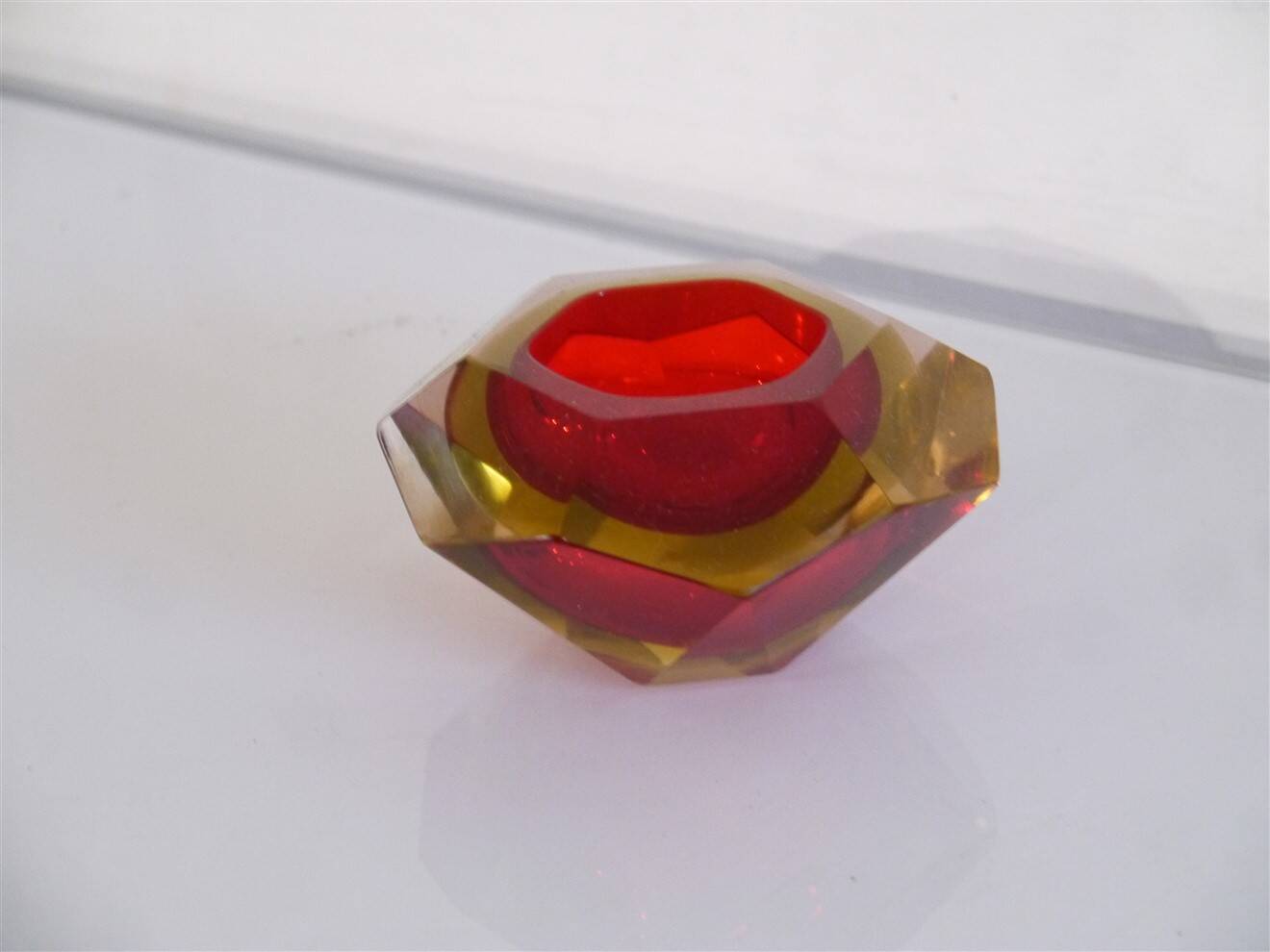 Murano glass ashtray by Flavio Poli