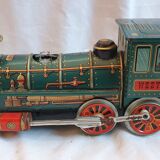 Sheet metal locomotive, 1950 toy, japan