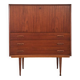 Vintage Teak Secretary Furniture, Antique Desk