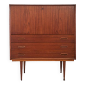Vintage Teak Secretary Furniture, Antique Desk