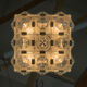 Brutalist Glass Chandelier by Kamenicky Senov, 1970s