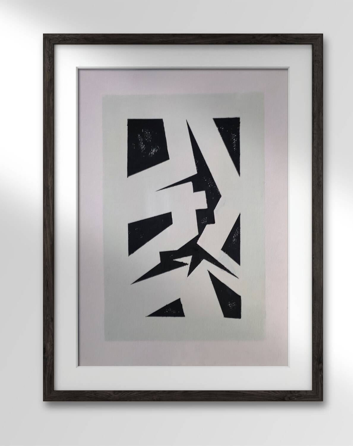 Modern geometric painting