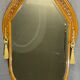 High mirror 118x78 art deco era solid walnut