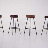 Rustic modernist bar stools