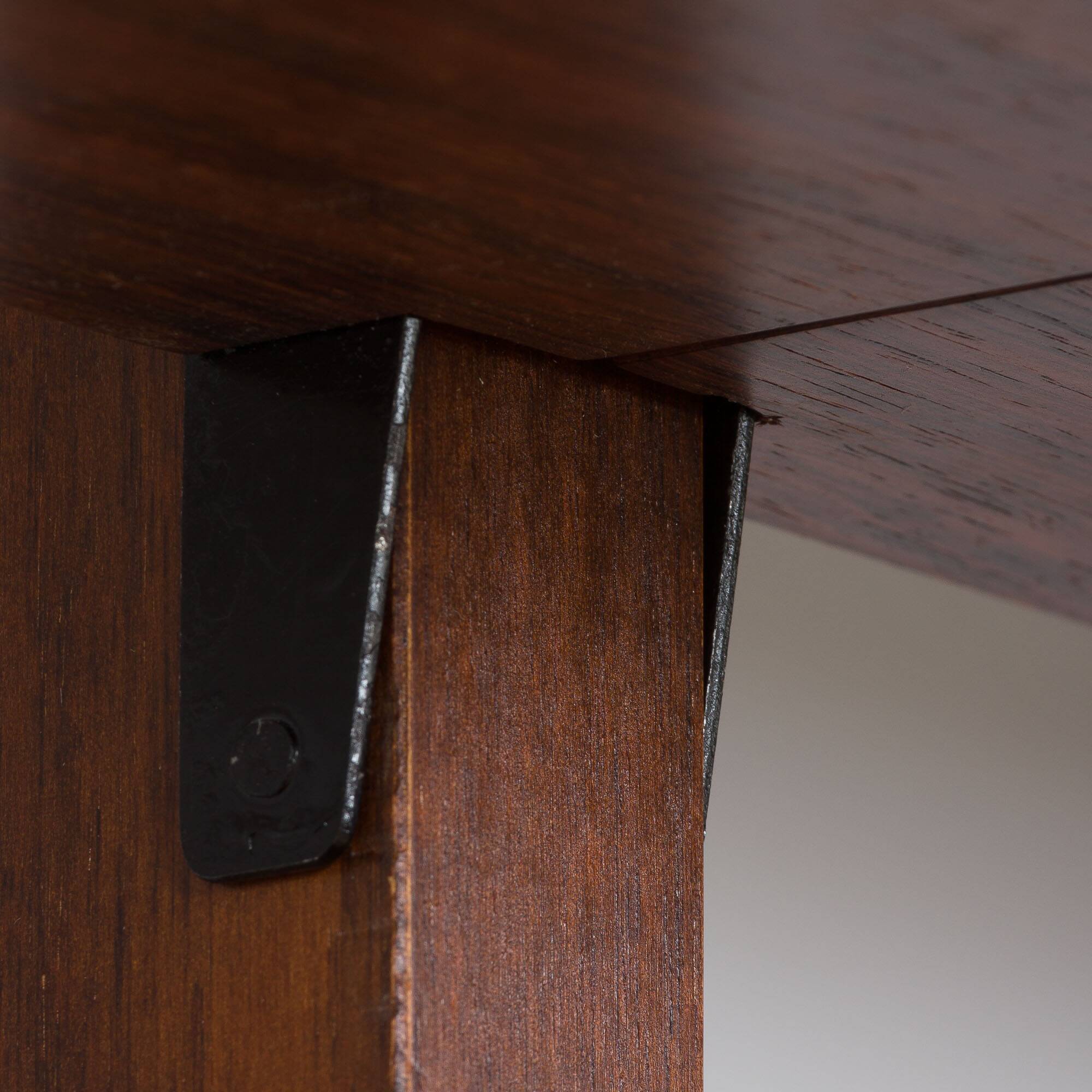 Scandinavian two bay rosewood free-standing wall unit