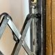 Industrial Black Scissor Wall Lamp, 1950s