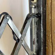 Industrial Black Scissor Wall Lamp, 1950s