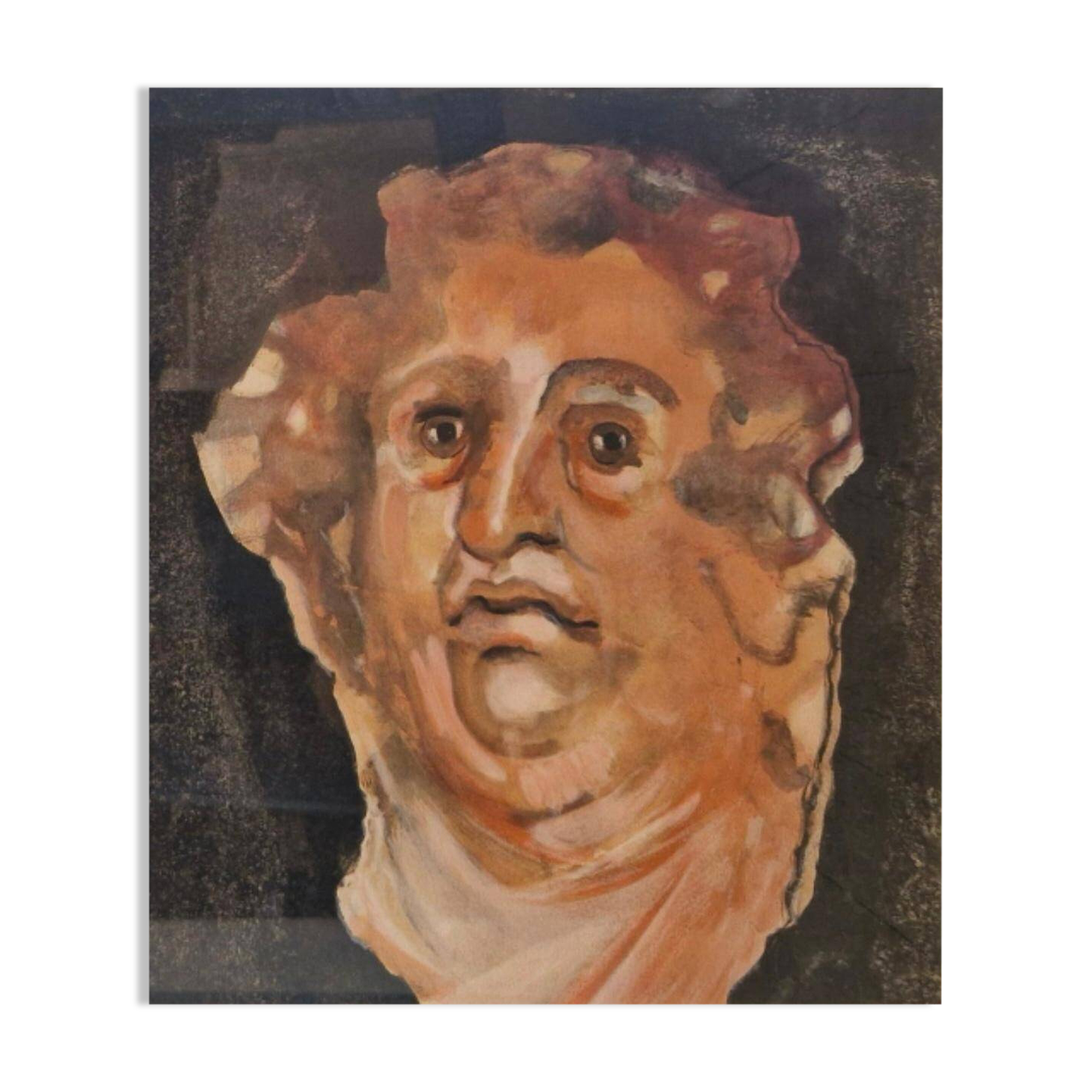 Léonor FINI - framed lithograph - 27/150 - Portrait - Satiricon