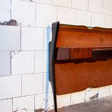 Vintage wooden console Italy 1950s