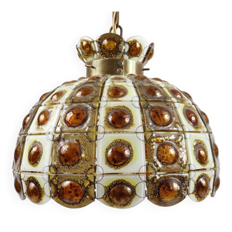 Felipe Delfinger. Brutalist ceiling lamp/ceiling light by Felipe Delfinger for Feders, 1970s.