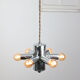 Suspension italienne en verre Duo années 70