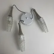 ANTIQUE CASCADE 3-BULB VINTAGE CHANDELIER