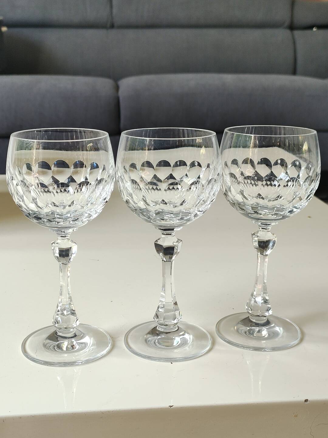 Lot 6. Boule glasses/Allegro model/Christinenhütte-Zwiesel. Tortoiseshell decoration