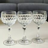 Lot 6. Boule glasses/Allegro model/Christinenhütte-Zwiesel. Tortoiseshell decoration