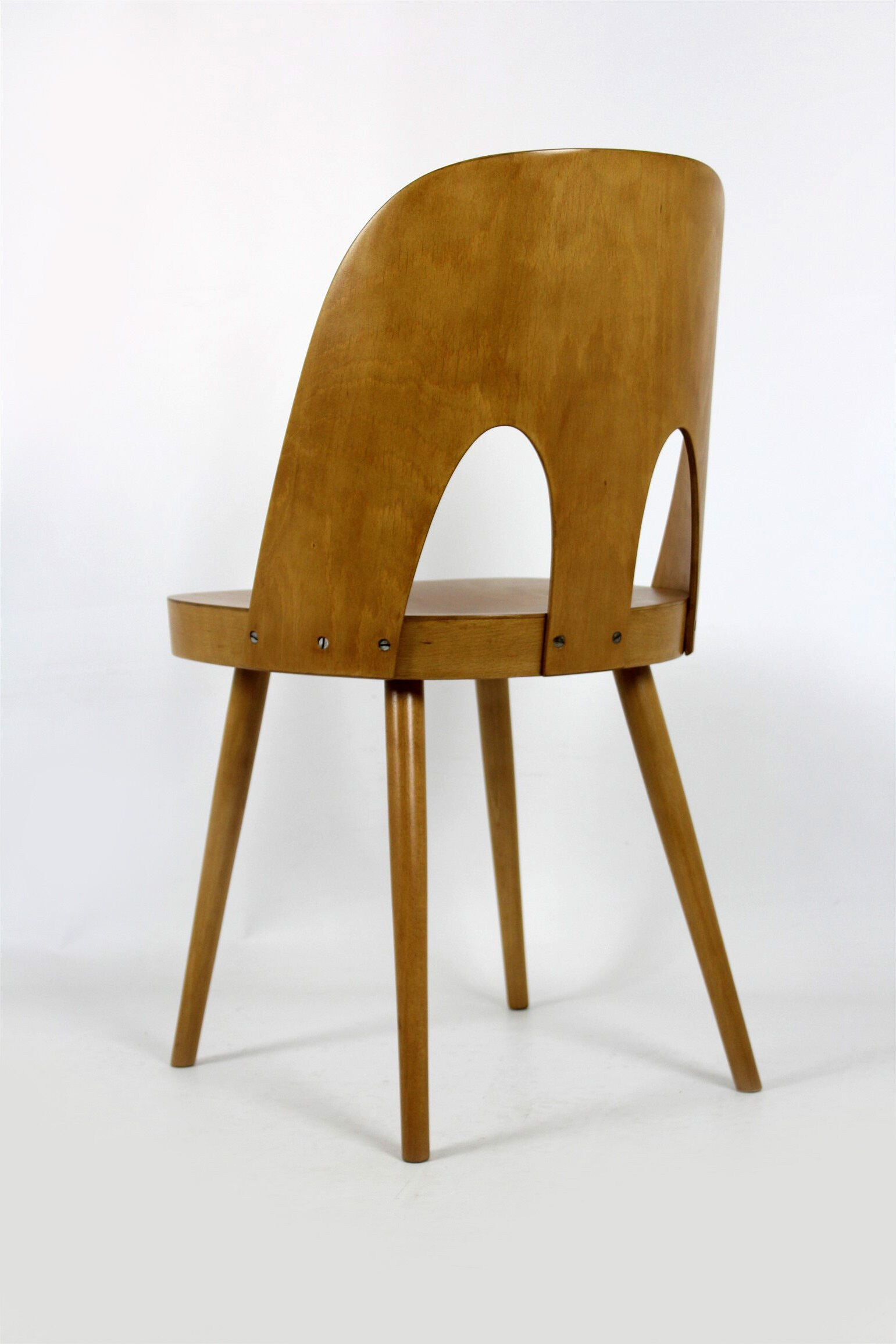 Wooden chairs by oswald haerdtl for ton (thonet), 1960s, set of 4