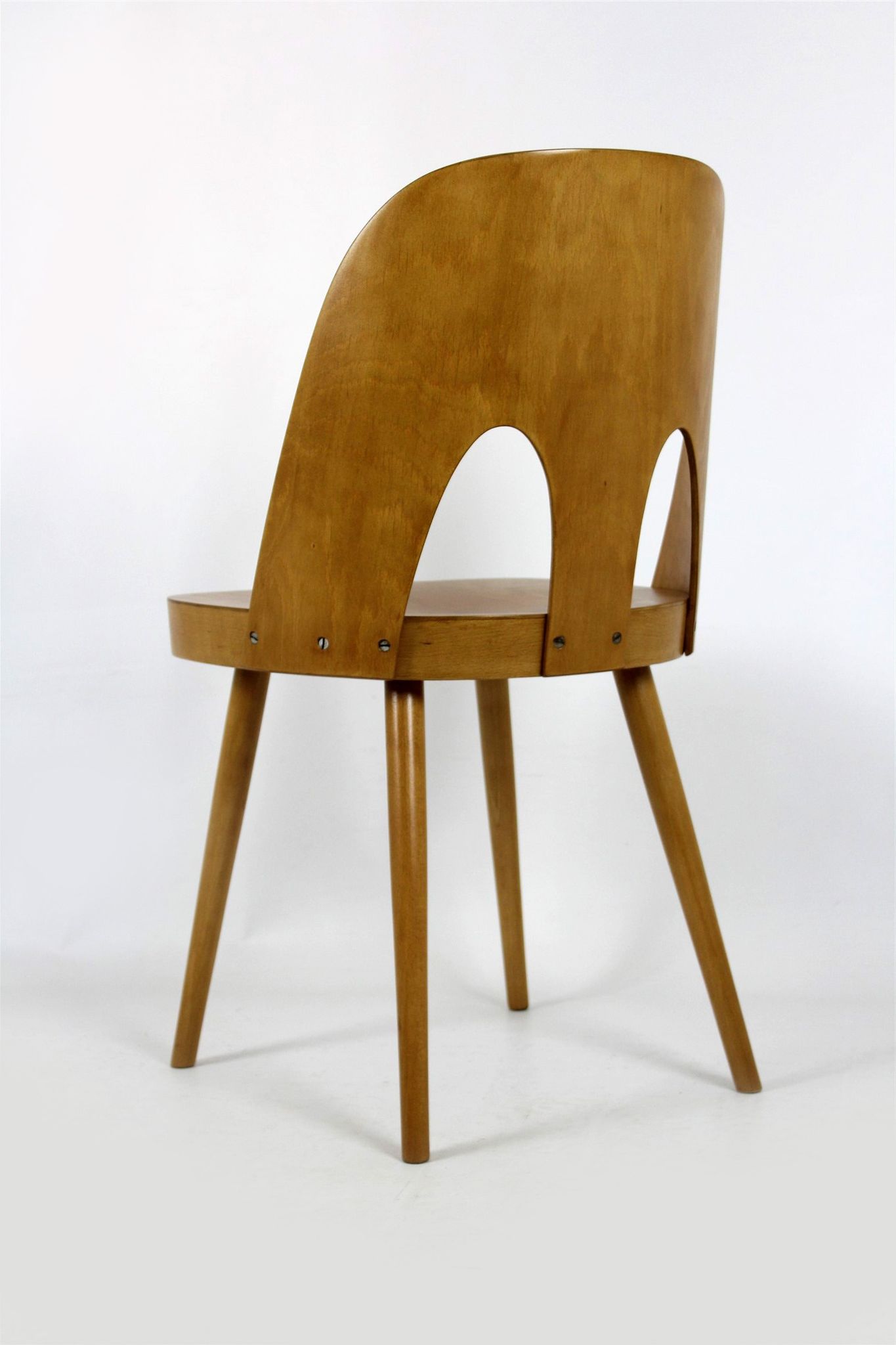Wooden chairs by oswald haerdtl for ton (thonet), 1960s, set of 4