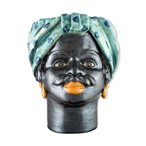 Vase tête moyenne pois