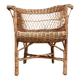 Fauteuil osier rotin 1960 vintage