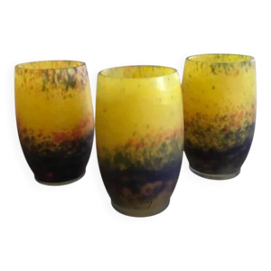 Ensemble de 3 gobelets - verre