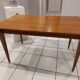 Table  à manger rectangulaire placage palissandre vintage années 1970