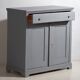 Small antique two-door chest of drawers (circa 1920) #14