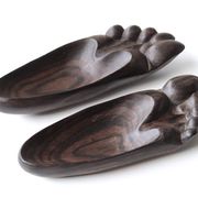 Vide poche, pieds en bois d'ébène, années 70