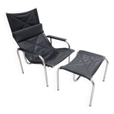 He1106 Lounge Chair with Ottoman by Hans Eichenberger for Strässle, 1970s