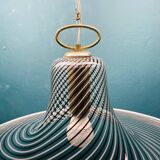 Vintage tourbillon pendant lamp, Murano, Italy, 1970s.