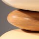 France pebble table lamp by François Chatain, 1980s