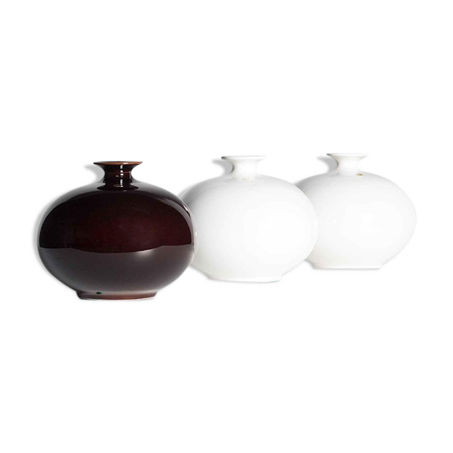 Set of three ceramic vases Pino Spagnolo for Sicart 70s