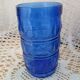 6 antique cobalt blue glasses