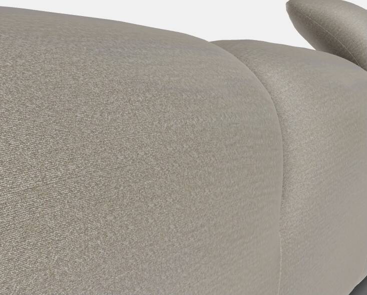 High-end gray sofa Maralunga by Vico Magistretti for Cassina