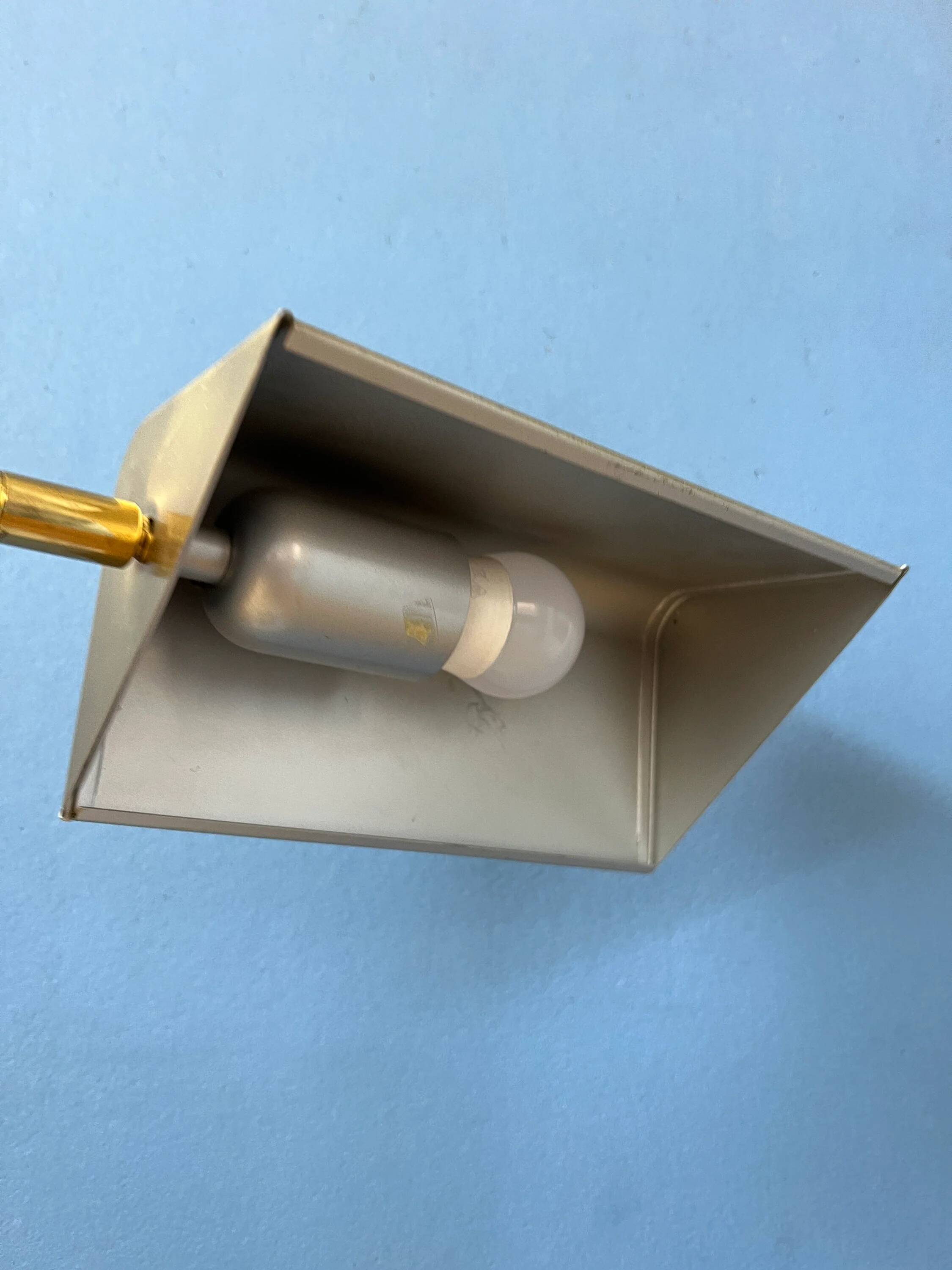 Mid-Century brass desk lamp - Bauhaus style table lamp - gold lamp