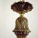 Vintage french bronze 5 light chandelier with leaf detail 3936