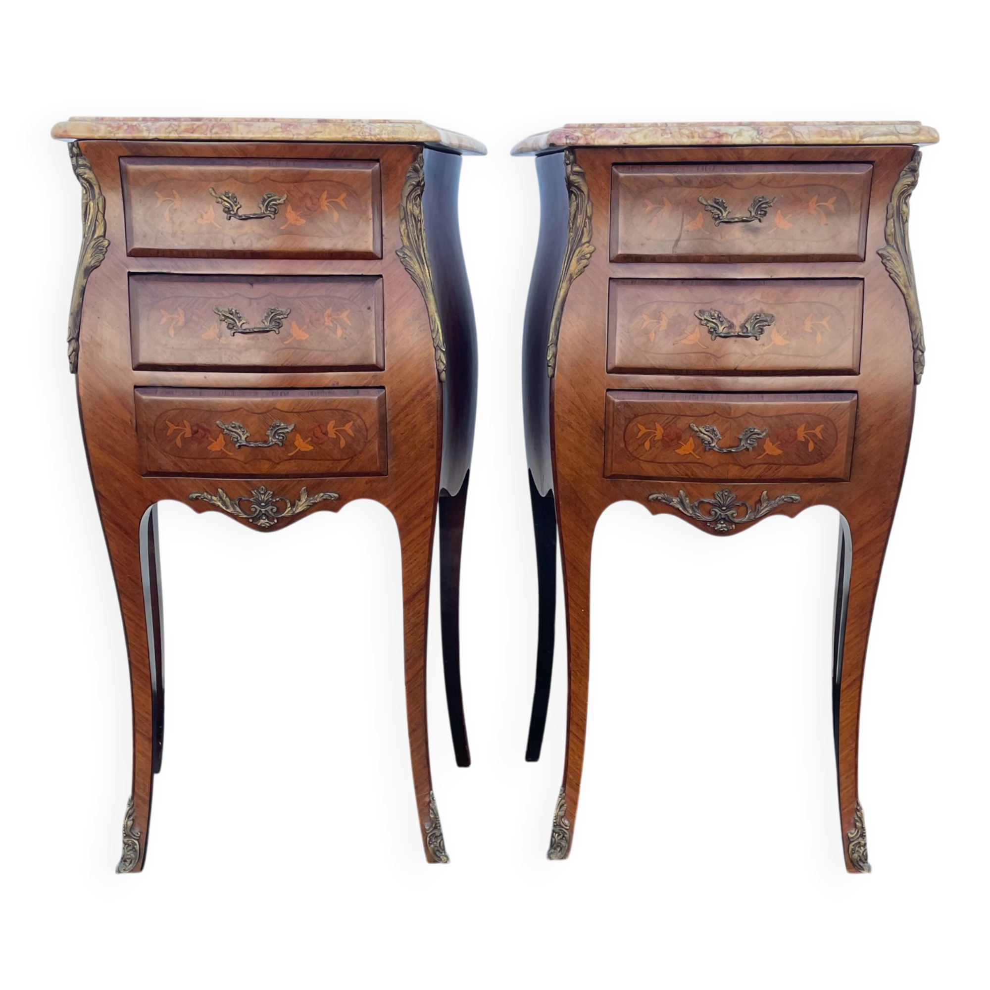 Paire de chevets style Louis XV