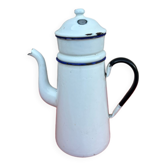 Enameled coffee pot