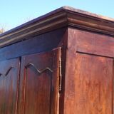 Antique Louis Philippe wardrobe in walnut