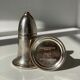 English silver-plated salt and pepper shakers by Broderick Bros Ltd for the Jury’s Hotel in Dublin