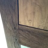 Eighteenth-century style chest of drawers in oak.