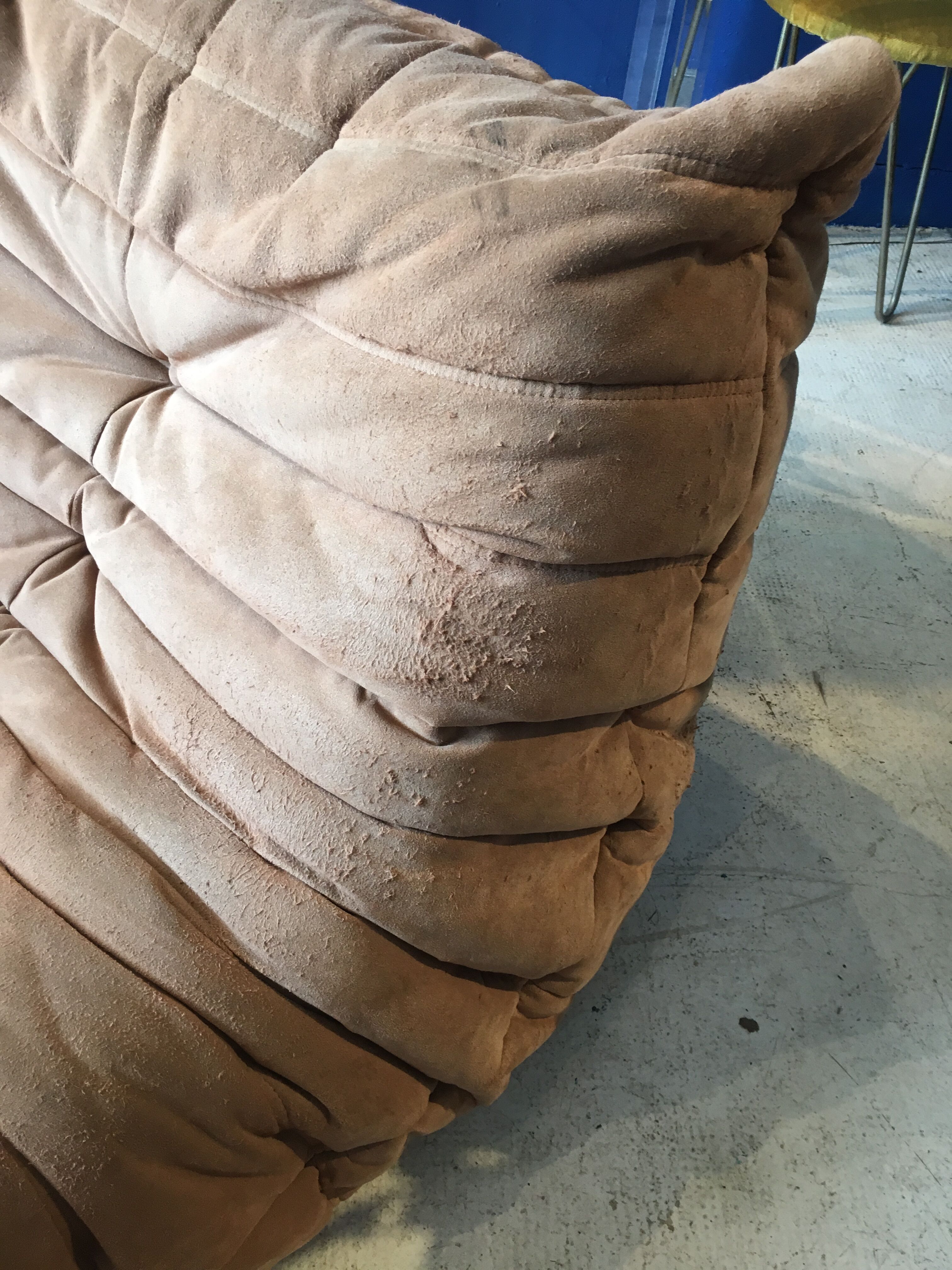 Togo Ligne Roset armchair and pouf