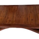 Table basse ethnique en bois massif, table vintage en teck massif