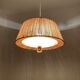 Sisal and Walnut Pendant Lamp by Temde