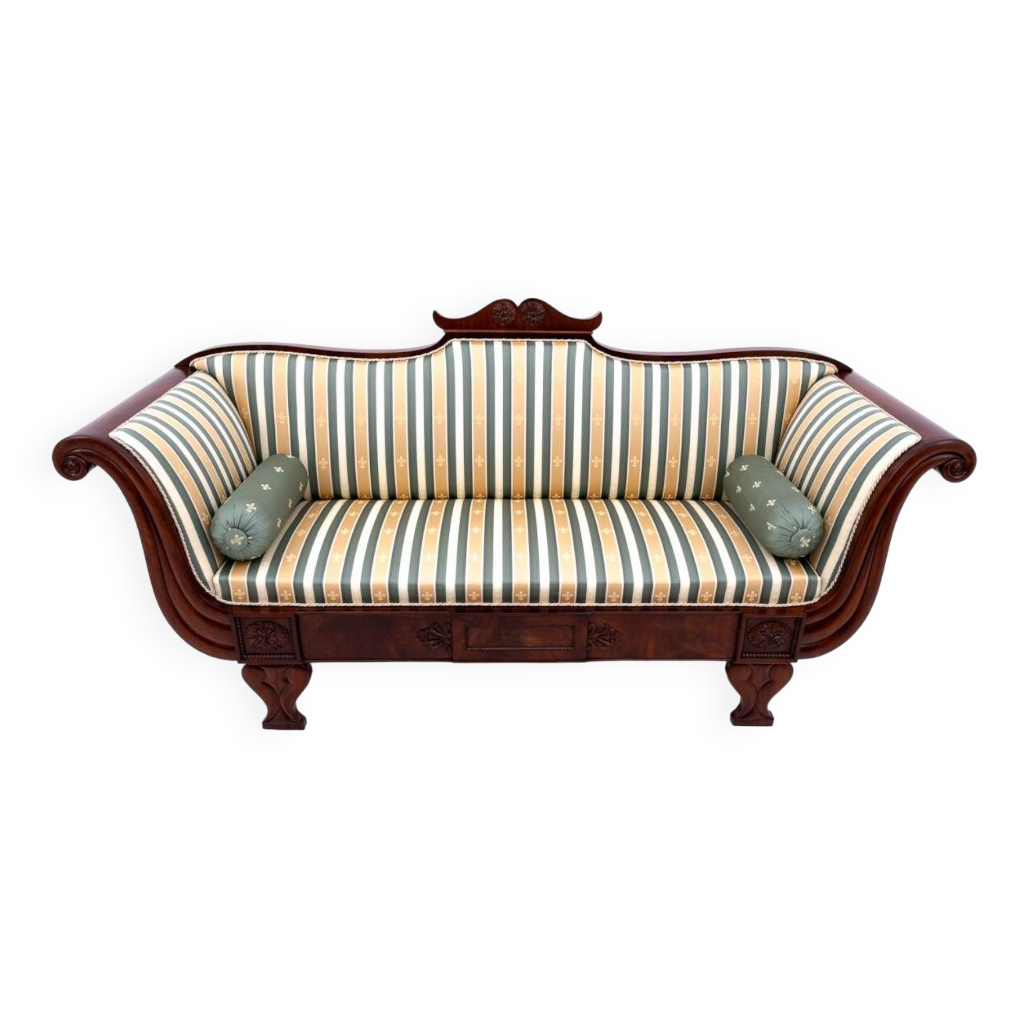 Biedermeier sofa, northern europe, circa 1860. after renovation