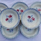 Lot 6 old plates Sarreguemines DIGOIN juliette collection