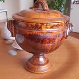 Terracotta tureen signed vieux Biot