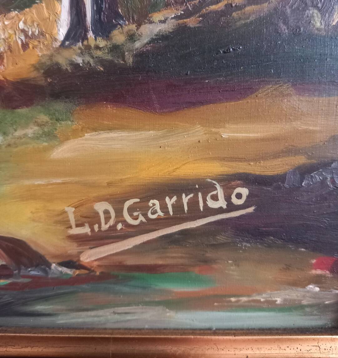 Oil on panel by Louis-Édouard GARRIDO 1875-1949
